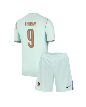 Billige Fotballdrakt Frankrike Marcus Thuram #9 Replika Bortedraktsett Barn VM 2026 Kortermet (med bukser)